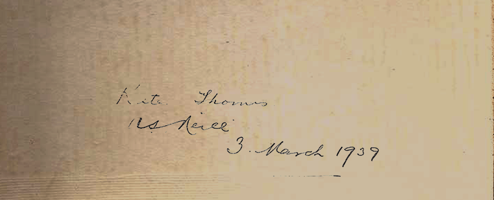 A font based on A.S.Neill’s handwriting